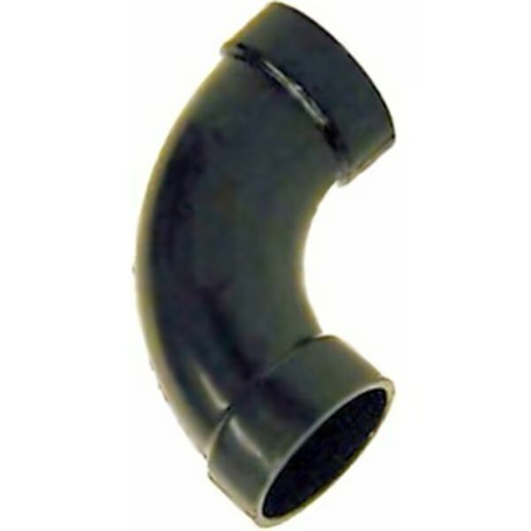CANPLAS 102276BC Long Sweep Pipe Elbow, 1-1/2 in, Hub, 90 deg Angle, ABS, Black, Genova, Mfr#: 83815